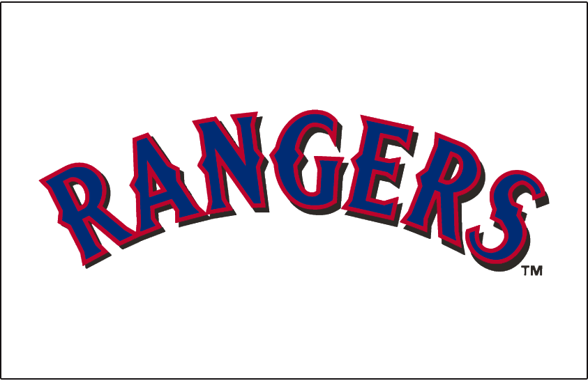 Texas Rangers 2001-2008 Jersey Logo iron on transfers for clothing